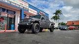 20" 20x10 Massiv OR4 Black Milled Wheels 5x139.7 offset -19 Rims Jeep Gladiator rims 37x13.50R20  Tires