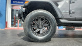 20" 20x10 Massiv OR4 Black Milled Wheels 5x139.7 offset -19 Rims Jeep Gladiator rims 37x13.50R20  Tires