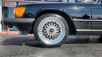 18" Inch BBS Replica Silver Wheels 18x8 18x9 Rims 215/45ZR18 235/40R18 Sumitomo HTR Tires Mercedes 580 SL