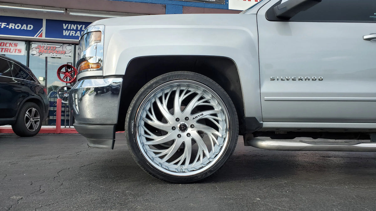 26 Inch 26x10 RIMS Artis Decatur WHEELS Lexani w/ Chrome Lip Tires: 30 ...