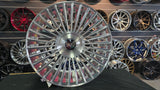 24 Inch Savini SV1 sv1x02 Brushed High Polish Lip Wheels 24x9 Rims 5x112/120 BMW Mercedes Benz Maybach Lexus