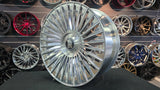 24 Inch Savini SV1 sv1x02 Brushed High Polish Lip Wheels 24x9 Rims 5x112/120 Rolls Royce