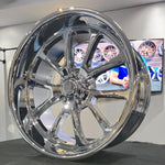 20" Resto Laguna All Chrome Lip Wheels RIMS  BP: 5x114.3 1966 Ford Fairlane DUBSandTIRES-Pines