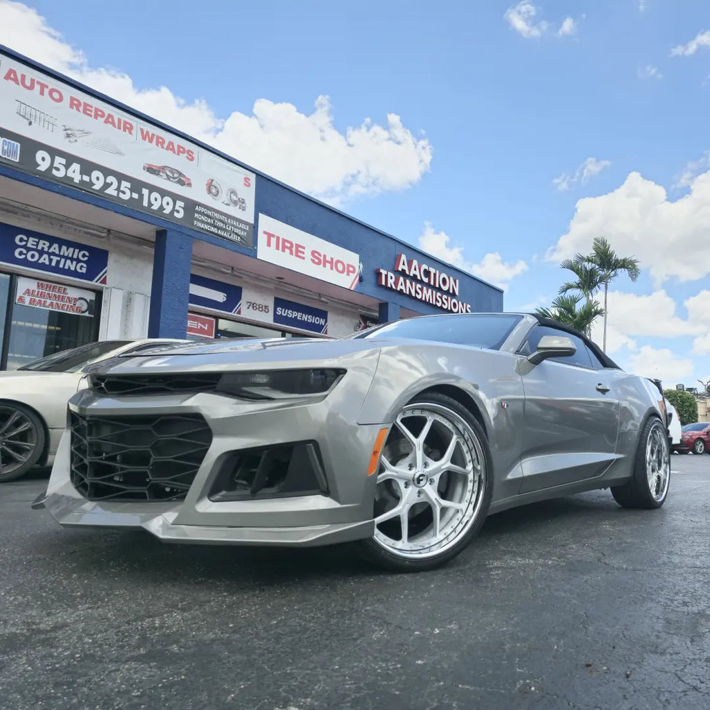 Camaro 23 Inch Rims 22 Inch Forgiato Wheels Quadri Brushed face Chrome Lip Chevy Camaro ...