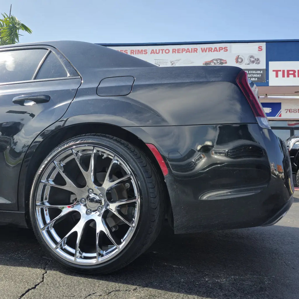 Hellcat Rims 22 22 Inch SRT Hellcat Replica Chrome Wheels 22x9.5, 22x11 265/35ZR22 295 ...