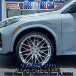 22 Inch Element EL32 Brushed Silver Wheels 22x9 22x10.5 Rims 5x120 BMW X2 M35i