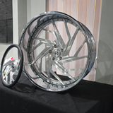 24" Rucci  Pack Brushed Face Chrome Lip Wheels RIMS  24x9, 24x10  BP:5x120.7 1986 Monte Carlo SS