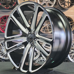 24 Inch Dub Flex Gloss Black Milled Wheels 24x10 Rims 5x115 20mm+ Dodge Challenger