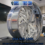 24" Rucci CJ on 32 Brushed Face Chrome Lip Wheels RIMS 24x9, 24x10  BP:5x120 1985 Monte Carlo SS