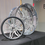 24" Rucci  Capo Brushed Face Chrome Lip Wheels RIMS  24x9, 24x10  BP:5x120.7 1986 Monte Carlo SS