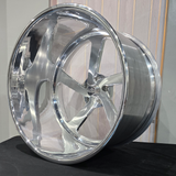 24" 22" Intro Twisted Brushed Face Polished Lip Customizable Wheels Rims Tires Package Chevy C10