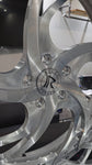24" Rucci Banks Brushed Face W/ Chrome lip Wheels  24x9 7" Lip 255/30R24 Lexani LX Twenty tires Monte Carlo