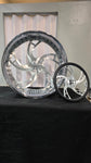 24" Rucci Banks Brushed Face W/ Chrome lip Wheels  24x9 7" Lip 255/30R24 Lexani LX Twenty tires Monte Carlo