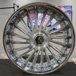 26" Artis Renegade Brushed Face Chrome Lip Wheels RIMS Staggered With Lexani LX-30 Tires  Wheels Cadillac Fleetwood