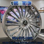 26" Artis Renegade Brushed Face Chrome Lip Wheels RIMS Staggered With Lexani LX-30 Tires  Wheels Cadillac Fleetwood