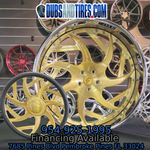 26" Forgiato Girare Brushed Gold Face Chrome Lip Wheels RIMS 26x9, 26x10  Wheels Only  BP:5x127 1979 Chevy C10