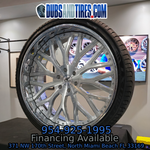 26" Amani Sorleno Brushed Face Chrome Lip Wheels RIMS Staggered 26x10 Chevy Avalanche Customizable Wheels