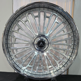 26" Asanti Strive Brushed Face Chrome Lip Wheels RIMS  26x9, 26x10  BP:5x5, 5x4.75 A Body B Body Donks Floating Cap