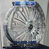 26" Asanti Strive Brushed Face Chrome Lip Wheels RIMS  26x9, 26x10  BP:5x5, 5x4.75 A Body B Body Donks Floating Cap