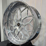 26" Asanti Vice Brushed Face Chrome Lip Wheels RIMS  26x9, 26x10  BP:5x5 A Body B Body Donks