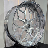 26" Asanti Vice Brushed Face Chrome Lip Wheels RIMS  26x9, 26x10  BP:5x5 A Body B Body Donks