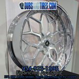 26" Asanti Vice Brushed Face Chrome Lip Wheels RIMS  26x9, 26x10  BP:5x5 A Body B Body Donks