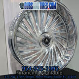 26" Asanti Prestige Brushed Face Chrome Lip Wheels RIMS  26x9, 26x10  BP:5x5 A Body B Body Donks Floating Cap