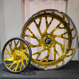 26" Forgiato Concentrati 24kt Liquid Gold Chrome Lip Wheels RIMS 26x9, 26x10  BP:5x127 1979 Monte Carlo