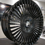 26" Forgiato Tremestre All Black Wheels RIMS & Tire Package  BP: 6x139.7 35x12.50R26 Venom Power 2025 Tesla Cyber Truck