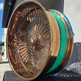 26 Inch Rose Gold Wire Wheels Monte Carlo, Caprice & Impala 26 Inch Donk Rims  Wires Rims & Tires