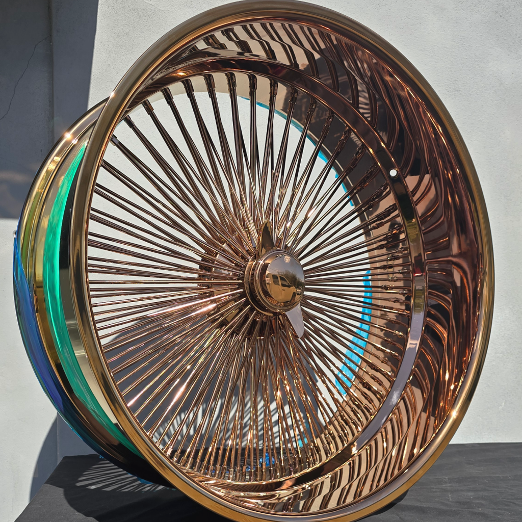 Wire Auto Rims 20 Inch Luxor 150 Spoke Chrome Wire Wheels Chrome Rims 20x8.5 ...