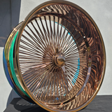 26 Inch Rose Gold Wire Wheels Monte Carlo, Caprice & Impala 26 Inch Donk Rims  Wires Rims & Tires