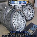 26" Rucci  Lucky Brushed Face Chrome Lip Wheels RIMS 26x9, 26x10  BP:5x120.7 1984 Pontiac