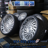 26" Rucci  Lucky Brushed Face Chrome Lip Wheels RIMS 26x9, 26x10  BP:5x120.7 1984 Pontiac
