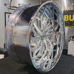 26" Rucci  Game Brushed Face Chrome Lip Wheels RIMS 26x9, 26x10.5  BP:5x127 1975 Chevy Caprice