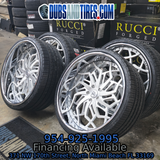 26" Rucci  Game Brushed Face Chrome Lip Wheels RIMS 26x9, 26x10.5  BP:5x127 1975 Chevy Caprice