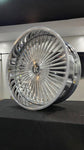 26" Rucci Hooch All Chrome lip Wheels Staggered 26x9 26x10  Lexani LX Twenty tires 1986 Fleetwood Brougham