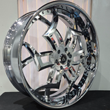 28" Artis Medussa All Chrome Wheels RIMS  28x9 BP:6x139.7 2020 High Country Silverado