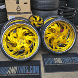 28" Rucci 223 Brushed Gold Chrome Lip Wheels RIMS 28x9, 24x10  BP:5x127 1971 Caprice