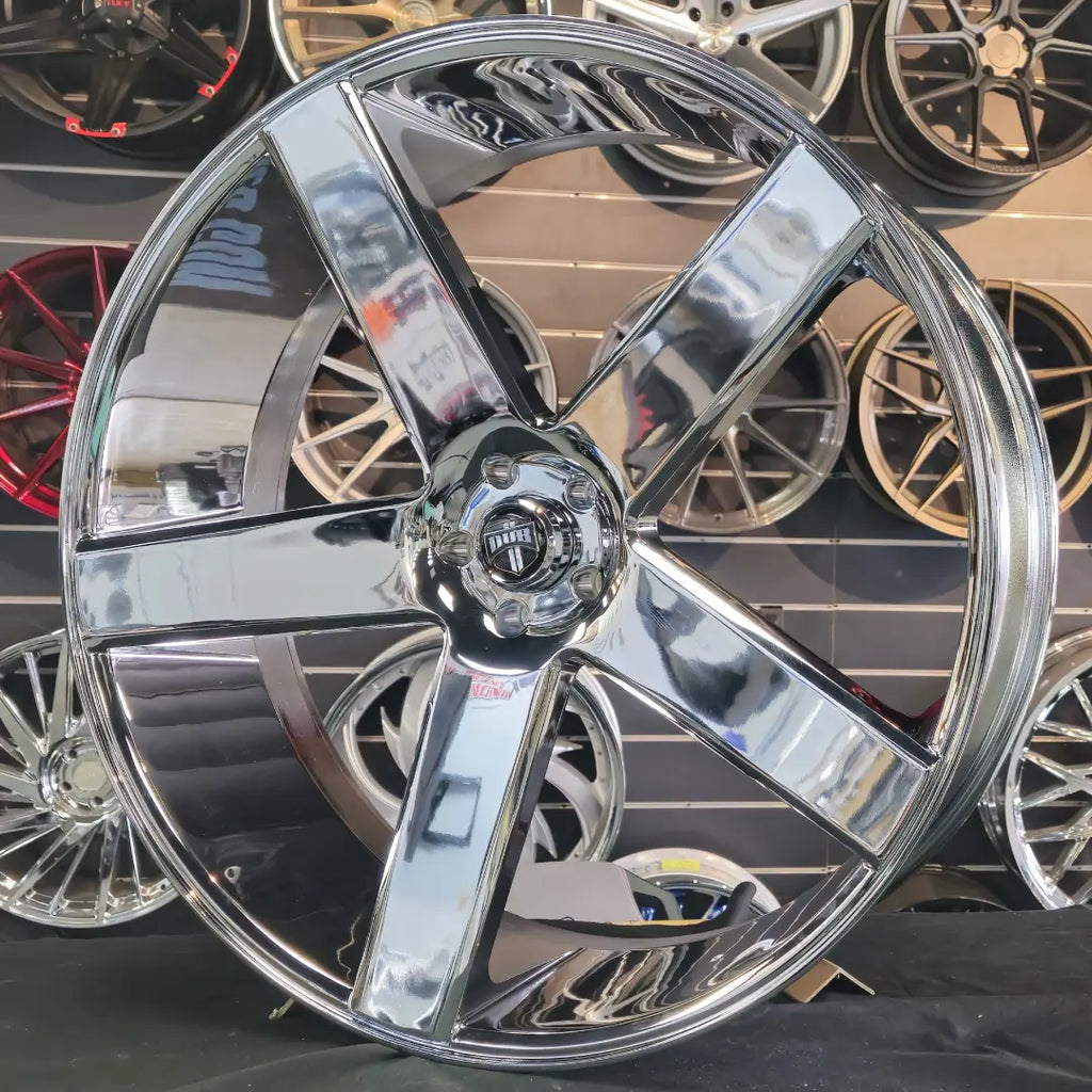 30 Inch Spinning Rims 30 Inch Dub Baller Chrome Wheels 30x10 Rims 5x127 10mm+ C10 Chevy ...