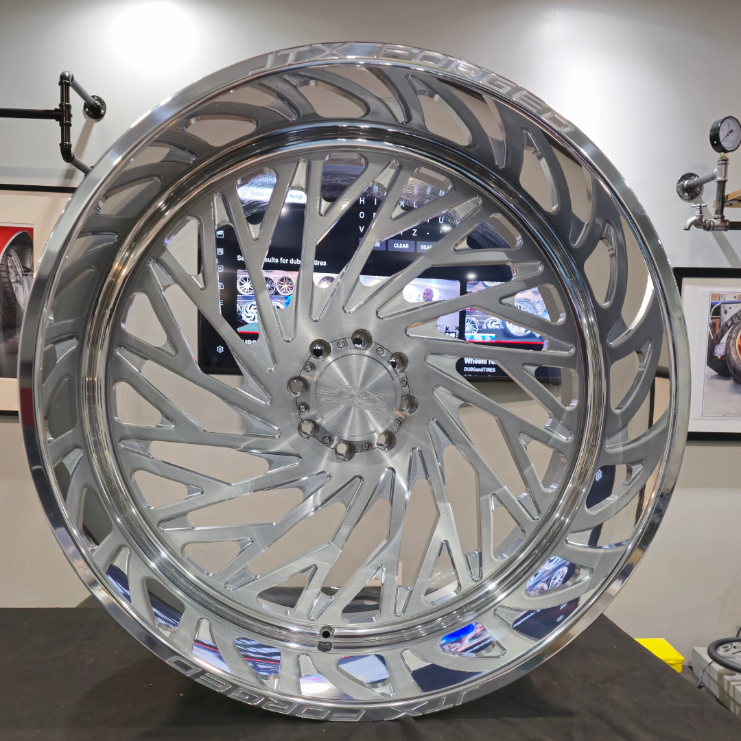 30 Inch JTX Empire Brushed Face Polished Lip Wheels Rims Tire Package ...