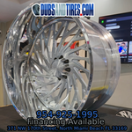 30 Inch JTX Empire Brushed Face Polished Lip Wheels Rims Tire Package 30x16 42 Inch Tires