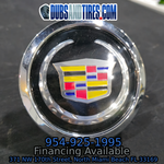 4 Cadillac Floating Center Caps Old Style Logo Chrome Bezel Big XL Caps