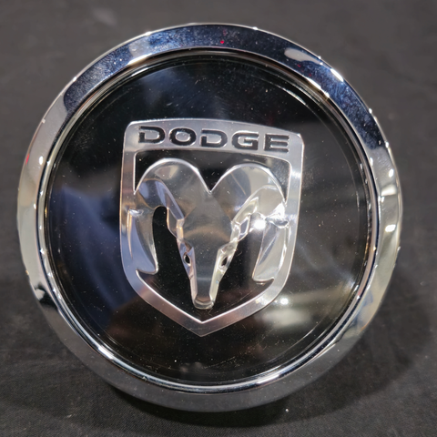 Dodge Ram Floating Center Caps New Logo Chrome Bezel Big XL Caps QTY 4