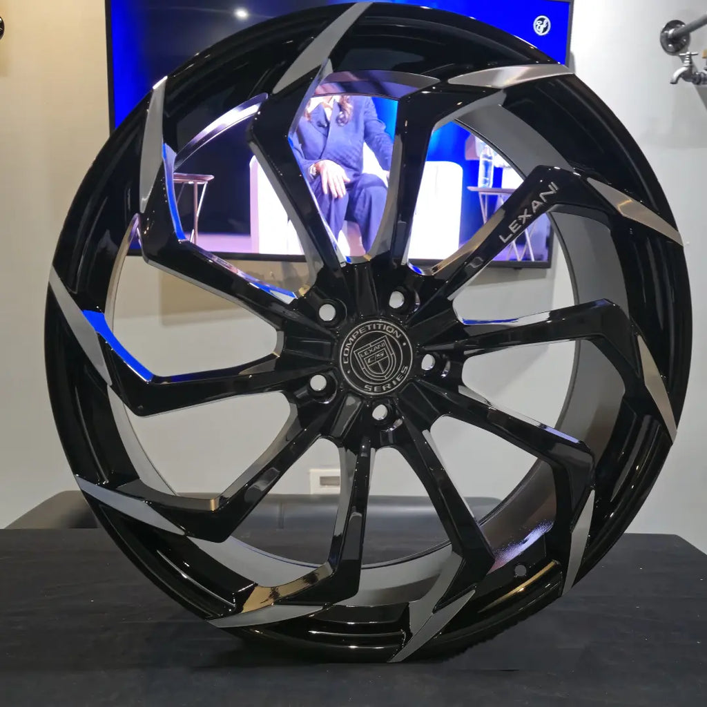 Static Rims 2d 22 Inch Lexani Static Black Machine Wheels 22x9 255/30ZR22 Lexani ...