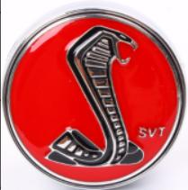 Ford Cobra Floating Red Center Caps FCC-065 54mm