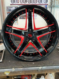 20" Inch Savini SV44p Custom Finish Wheels 20x9.5 Rims  BMW I7 BP: 5x120