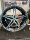 22" Inch Savini SV23P Custom Finish Wheels 22x9.5 Rims BMW I7 BP: 5x120