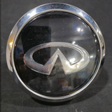 Infiniti Floating Center Caps Chrome Bezel Big XL Caps 4 QTY