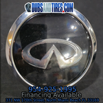 Infiniti Floating Center Caps Chrome Bezel Big XL Caps 4 QTY